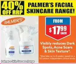 Chemist Warehouse Palmer & Skin Success Range offer