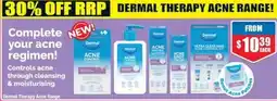 Chemist Warehouse Dermal Therapy Acne Range offer
