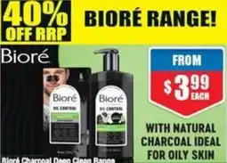 Chemist Warehouse Bioré Charcoal Deep Clean Range offer
