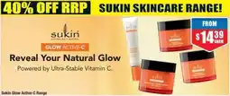 Chemist Warehouse Sukin Glow Active-C Range offer