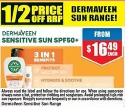 Chemist Warehouse Dermaveen sensitive sun range offer