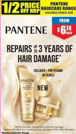 Chemist Warehouse Pantene haircare range offer