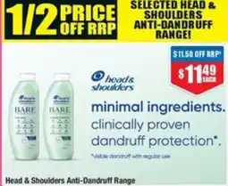 Chemist Warehouse Head & Shoulders Anti-Dandruff Range offer