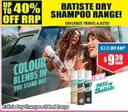 Chemist Warehouse Batz to Dry Shampoo Range offer