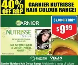 Chemist Warehouse Garnier Nutrisse Hair Colour Range Available in a range of colours offer