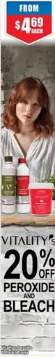 Chemist Warehouse Vitality & Peroxide & Bleach Range offer