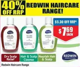 Chemist Warehouse Redwin Haircare Range offer