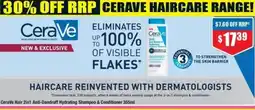 Chemist Warehouse CeraVe Hair 2in1 Anti-Dandruff Hydrating Shampoo & Conditioner offer
