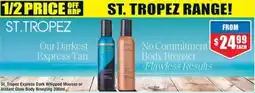 Chemist Warehouse St. Tropez Express Dark Whipped Mousse or Instant Glow Body Bronzing offer