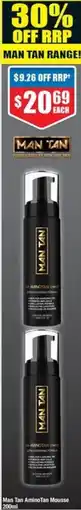 Chemist Warehouse Man Tan AminoTan Mousse offer