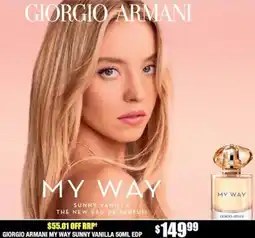 Chemist Warehouse Giorgio armani my way sunny vanilla offer