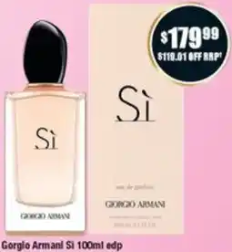 Chemist Warehouse Gorgio Armani Si offer
