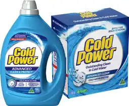 IGA Cold Power Laundry Liquid 2 Litre, Powder 2kg or Capsules 29 Pack Selected Varieties offer
