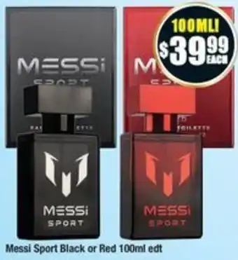 Chemist Warehouse Messi Sport Black or Red offer