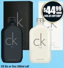 Chemist Warehouse CK Be or One offer