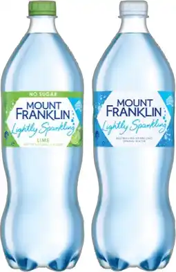 IGA Mount Franklin Lightly Sparkling Water Selected Varieties offer