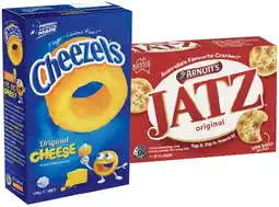 IGA Cheezels Box 125g, Arnott’s Jatz 225g or Clix 250g Selected Varieties offer