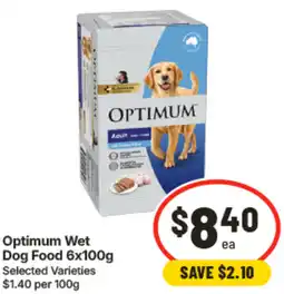 IGA Optimum Wet Dog Food offer