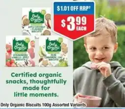 Chemist Warehouse Only Organic Biscuits Assorted Variants offer