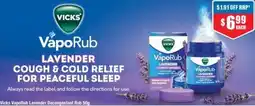 Chemist Warehouse Vicks VapoRub Lavender Decongestant Rub offer