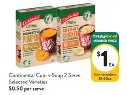 Foodworks Continental Cup a Soup offer