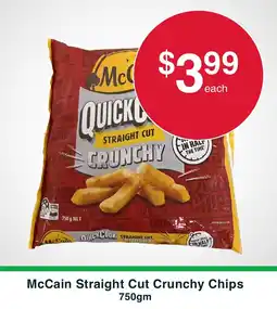 Australian Butchers Store McCain Straight Cut Crunchy Chips offer