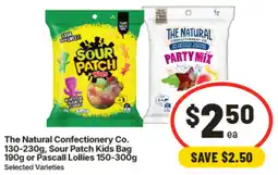 IGA The Natural Confectionery Co Sour Patch Kids Bag or Pascall Lollies offer