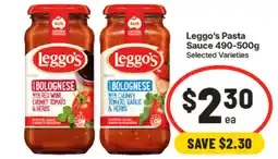IGA Leggos Pasta Sauce offer