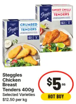 IGA Steggles Chicken Breast Tenders offer