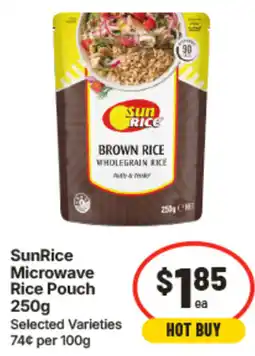 IGA SunRice Microwave Rice Pouch offer