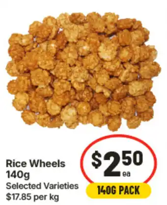 IGA Rice Wheels offer