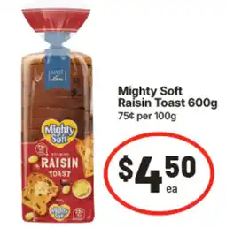 IGA Mighty Soft Raisin Toast offer
