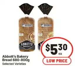 IGA Abbotts Bakery Bread offer