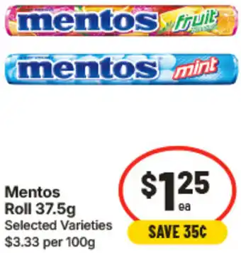 IGA Mentos Roll offer