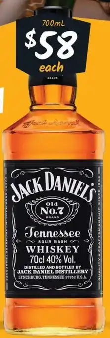 Jack Daniel's Old Number 7 Whiskey