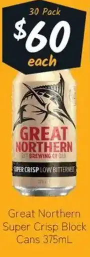 Cellarbrations Great Northern Super Crisp Block Cans offer