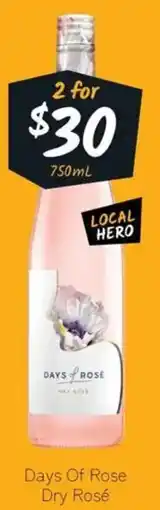 Cellarbrations Days Of Rose Dry Rosé offer