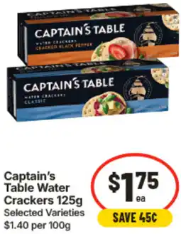 IGA Captains Table Water Crackers offer