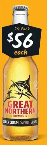 Cellarbrations Great Northern Super Crisp Stubbies offer