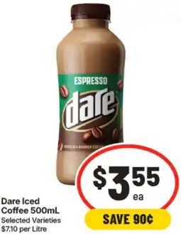 IGA Dare Iced Coffee offer