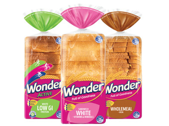 Foodworks Wonder white bread 680/700g offer