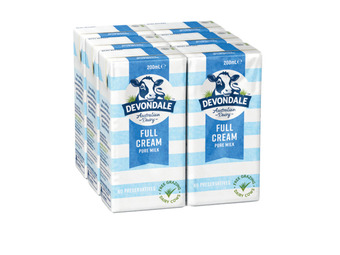 Foodworks Devondale full cream uht milk 6 pack x 200ml offer