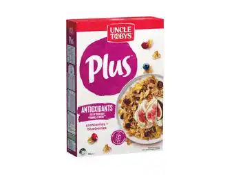 Foodworks Uncle tobys plus cereal 705-820g offer