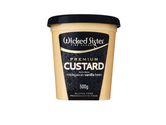 Wicked sister vanilla custard or rice pudding 500g