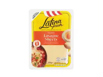Latina fresh lasagne sheets 375g