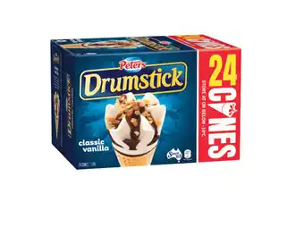 Foodworks Peters drumstick ice cream 24 pack 2.85l offer