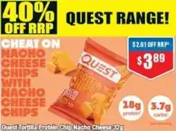 Chemist Warehouse Quest Tortilla Protein Chip Nacho Cheese offer