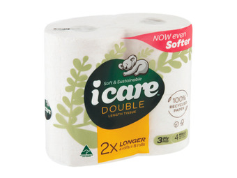 Foodworks Icare double length 3ply toilet tissue 4 pack offer