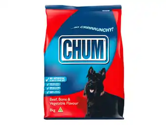 Foodworks Chum dry dog food 8kg offer