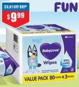 Chemist Warehouse BabyLove Water Wipes offer
